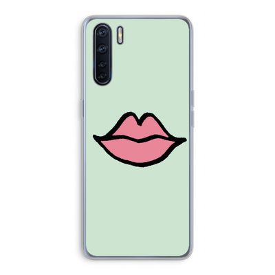 Kusje: Oppo A91 Transparant Hoesje