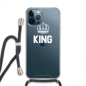 King zwart: iPhone 13 Pro Max Transparant Hoesje met koord