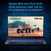 ERAZER Gaming laptop Deputy P50 | Intel Core i7-13700HX | 15,6 Inch QHD - 144 Hz | GeForce RTX 4060 | 1 TB SSD | 16 GB RAM | Windows 11 Home - thumbnail
