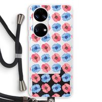 Klaproosjes: Huawei P50 Transparant Hoesje met koord