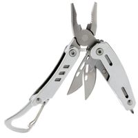 XD Collection multitool met karabijnhaak Solid 8,3 cm RVS grijs - thumbnail