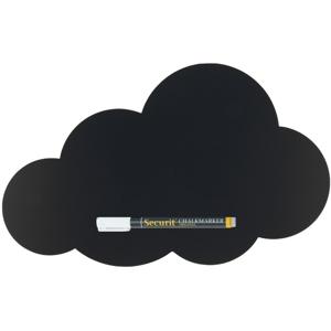 Securit Krijtbord - Zwart - Wolk - 30cm - inclusief stift/marker