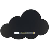 Securit Krijtbord - Zwart - Wolk - 30cm - inclusief stift/marker