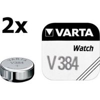 2 Stuks - Varta V384 38mAh 1.55V knoopcel batterij - thumbnail