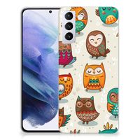 Samsung Galaxy S21 Plus TPU Hoesje Vrolijke Uilen