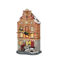 Facade Sinterklaas & Piet battery operated l16,5xb11xh30,5 cm - Luville