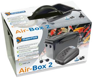 Superfish Air-Box Nr.2 Luchtpomp voor Vijvers - 240 L/u Incl. Accessoires, 4W