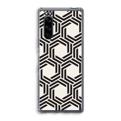Geometrisch patroon: Sony Xperia 5 Transparant Hoesje