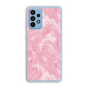 Abstract Painting Pink: Samsung Galaxy A52 Transparant Hoesje
