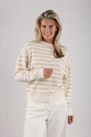 Nukus Noa Pullover Stripes Trui 131 Offwhite/sand