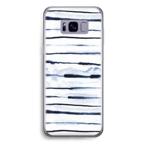 Ink Stripes: Samsung Galaxy S8 Plus Transparant Hoesje