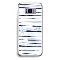 Ink Stripes: Samsung Galaxy S8 Plus Transparant Hoesje