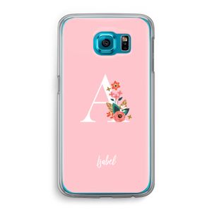 Pink Bouquet: Samsung Galaxy S6 Transparant Hoesje