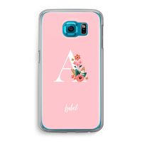 Pink Bouquet: Samsung Galaxy S6 Transparant Hoesje