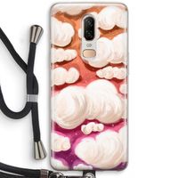 Katoen Wolken: OnePlus 6 Transparant Hoesje met koord