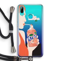 Peach please!: Huawei P Smart (2019) Transparant Hoesje met koord