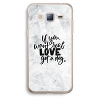 Partner in crime: Samsung Galaxy J3 (2016) Transparant Hoesje