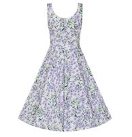 Hearts & Roses Meadow Swing Dress White Lilac-2XL