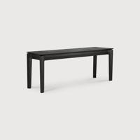 Ethnicraft Eetkamerbank 'Bok' Gevernist Eikenhout, 166cm, kleur Zwart
