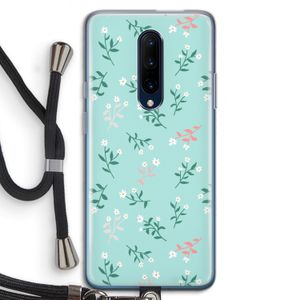 Small white flowers: OnePlus 7 Pro Transparant Hoesje met koord