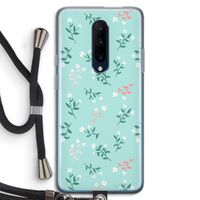Small white flowers: OnePlus 7 Pro Transparant Hoesje met koord