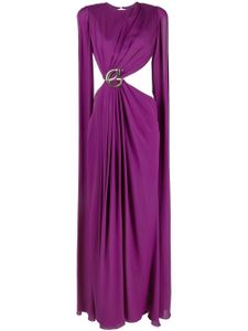 Elie Saab robe drapée en soie - Violet