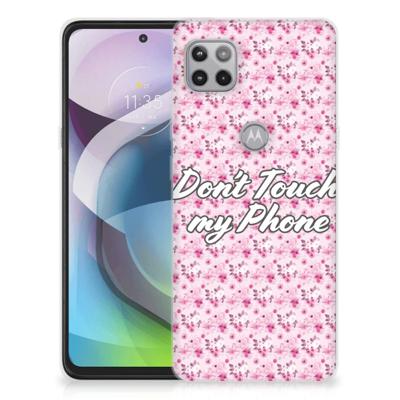 Motorola Moto G 5G Silicone-hoesje Flowers Pink DTMP Motorola Moto G 5G Silicone-hoesje Flowers Pink DTMP