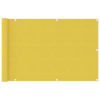Balkonscherm 90x400 cm HDPE geel