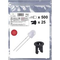 Quadrios 25O212 LED-assortiment Rood Rond 3 mm 700 mcd 20 mA 2.0 V