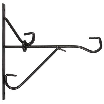 Muurhaak - smeedijzer - voor plantenpotten - 25 cm - basket
