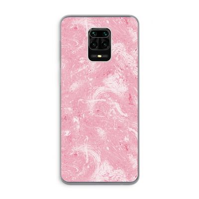 Abstract Painting Pink: Xiaomi Redmi Note 9 Pro Transparant Hoesje