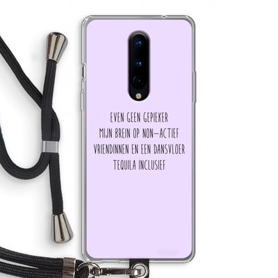Tequila: OnePlus 8 Transparant Hoesje met koord