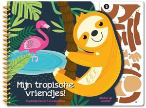 Stickeren op nummer - Mijn tropische vriendjes (Hardback)