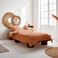 sweeek - Terracotta katoenen gaas beddengoed set