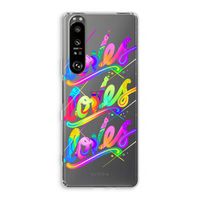Loves: Sony Xperia 1 III Transparant Hoesje