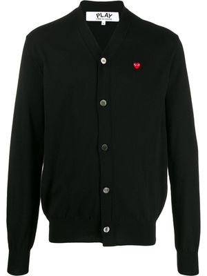 Comme Des Garçons Play cardigan à patch logo - Noir