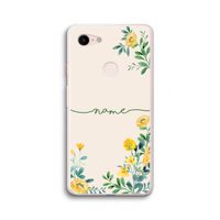 Gele bloemen: Google Pixel 3 XL Transparant Hoesje