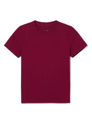 Rick Owens t-shirt en coton à carreaux - Rouge