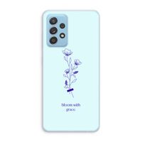 Bloom with grace: Samsung Galaxy A73 Transparant Hoesje