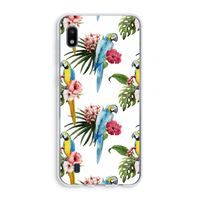 Kleurrijke papegaaien: Samsung Galaxy A10 Transparant Hoesje