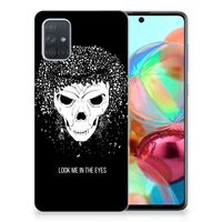 Silicone Back Case Samsung Galaxy A71 Skull Hair - thumbnail