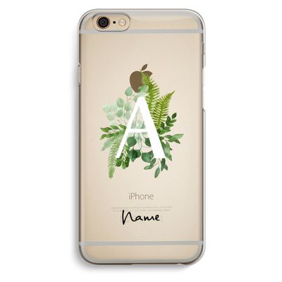 Green Brush: iPhone 6 / 6S Transparant Hoesje