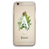 Green Brush: iPhone 6 / 6S Transparant Hoesje