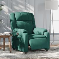 Fauteuil verstelbaar elektrisch stof donkergroen