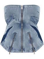 Dion Lee corset en jean - Bleu - thumbnail