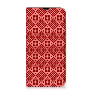 iPhone 13 Pro Max Hoesje met Magneet Batik Rood