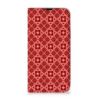 iPhone 13 Pro Max Hoesje met Magneet Batik Rood