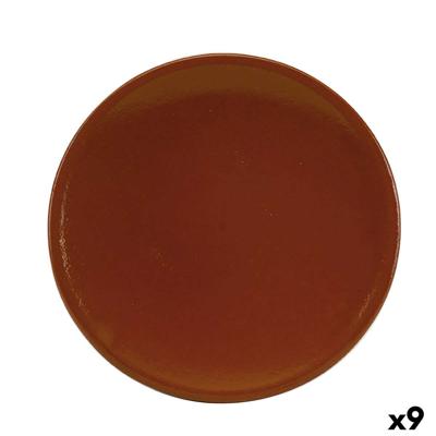 Dienblad Raimundo Barro Profesional Bruin Keramisch Aardewerk Ø 28 cm Refractor (9 Stuks)