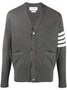 Thom Browne cardigan à détails rayés - Gris