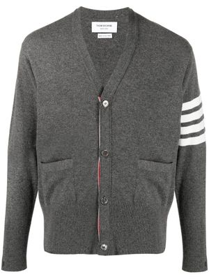 Thom Browne cardigan à détails rayés - Gris